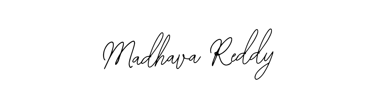 How to make Madhava Reddy name signature. Use Bearetta-2O07w style for creating short signs online. This is the latest handwritten sign. Madhava Reddy signature style 12 images and pictures png