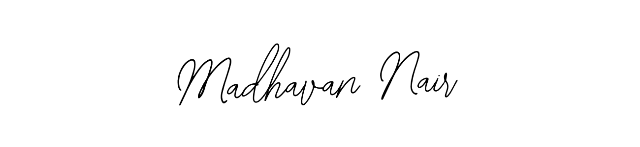 You should practise on your own different ways (Bearetta-2O07w) to write your name (Madhavan Nair) in signature. don't let someone else do it for you. Madhavan Nair signature style 12 images and pictures png