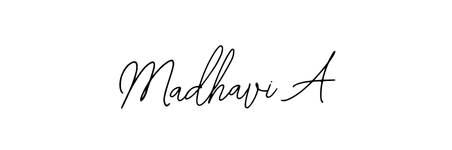 This is the best signature style for the Madhavi A name. Also you like these signature font (Bearetta-2O07w). Mix name signature. Madhavi A signature style 12 images and pictures png