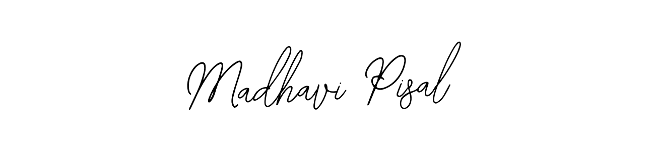 The best way (Bearetta-2O07w) to make a short signature is to pick only two or three words in your name. The name Madhavi Pisal include a total of six letters. For converting this name. Madhavi Pisal signature style 12 images and pictures png