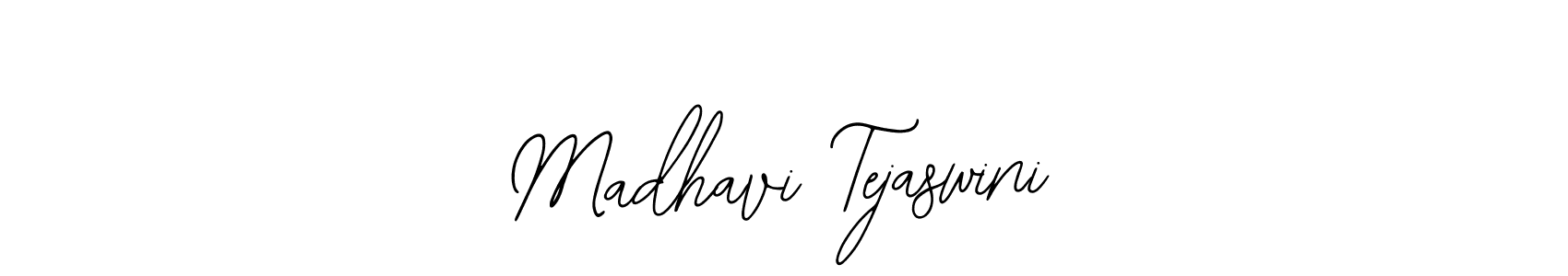 Use a signature maker to create a handwritten signature online. With this signature software, you can design (Bearetta-2O07w) your own signature for name Madhavi Tejaswini. Madhavi Tejaswini signature style 12 images and pictures png