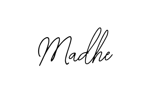 Use a signature maker to create a handwritten signature online. With this signature software, you can design (Bearetta-2O07w) your own signature for name Madhe. Madhe signature style 12 images and pictures png