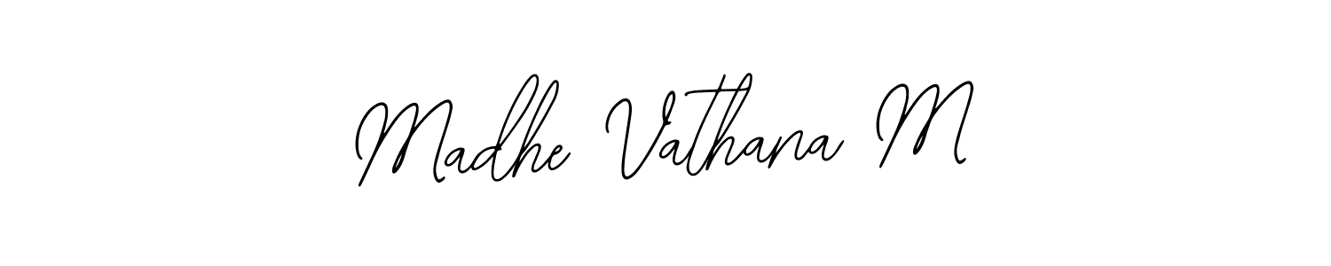 Madhe Vathana M stylish signature style. Best Handwritten Sign (Bearetta-2O07w) for my name. Handwritten Signature Collection Ideas for my name Madhe Vathana M. Madhe Vathana M signature style 12 images and pictures png
