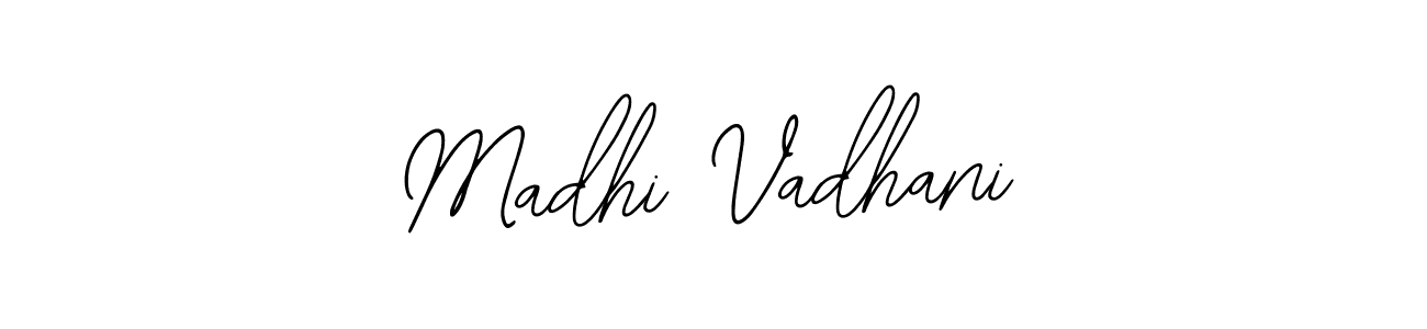 Use a signature maker to create a handwritten signature online. With this signature software, you can design (Bearetta-2O07w) your own signature for name Madhi Vadhani. Madhi Vadhani signature style 12 images and pictures png