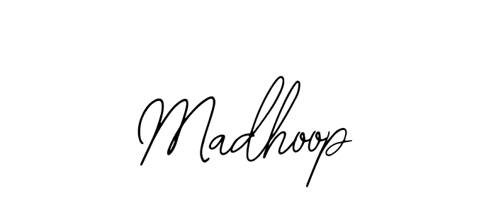 Use a signature maker to create a handwritten signature online. With this signature software, you can design (Bearetta-2O07w) your own signature for name Madhoop. Madhoop signature style 12 images and pictures png
