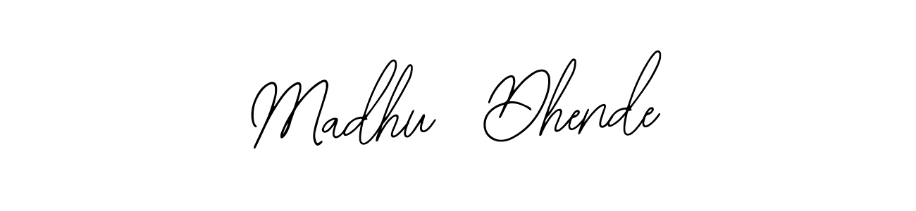 How to make Madhu  Dhende name signature. Use Bearetta-2O07w style for creating short signs online. This is the latest handwritten sign. Madhu  Dhende signature style 12 images and pictures png