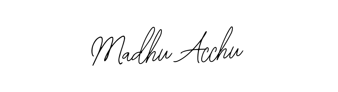How to Draw Madhu Acchu signature style? Bearetta-2O07w is a latest design signature styles for name Madhu Acchu. Madhu Acchu signature style 12 images and pictures png
