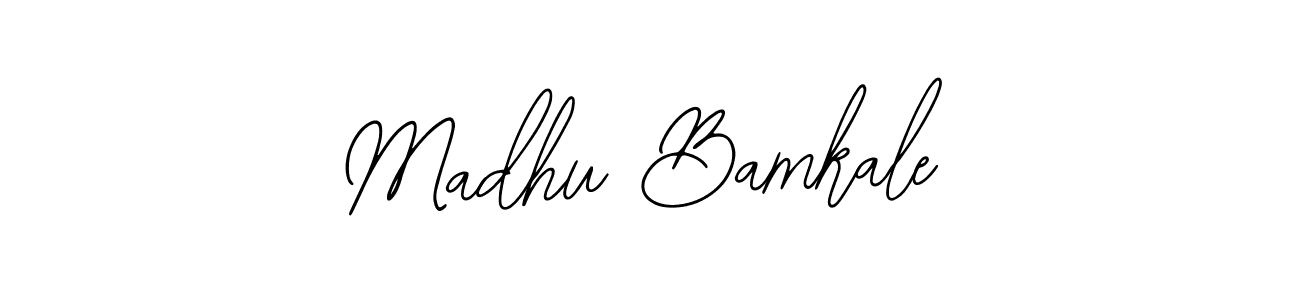 Use a signature maker to create a handwritten signature online. With this signature software, you can design (Bearetta-2O07w) your own signature for name Madhu Bamkale. Madhu Bamkale signature style 12 images and pictures png