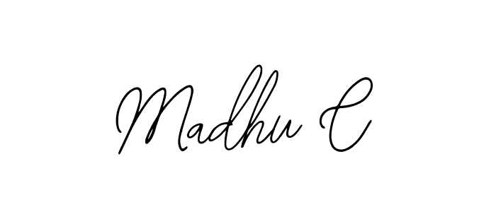 Madhu C stylish signature style. Best Handwritten Sign (Bearetta-2O07w) for my name. Handwritten Signature Collection Ideas for my name Madhu C. Madhu C signature style 12 images and pictures png