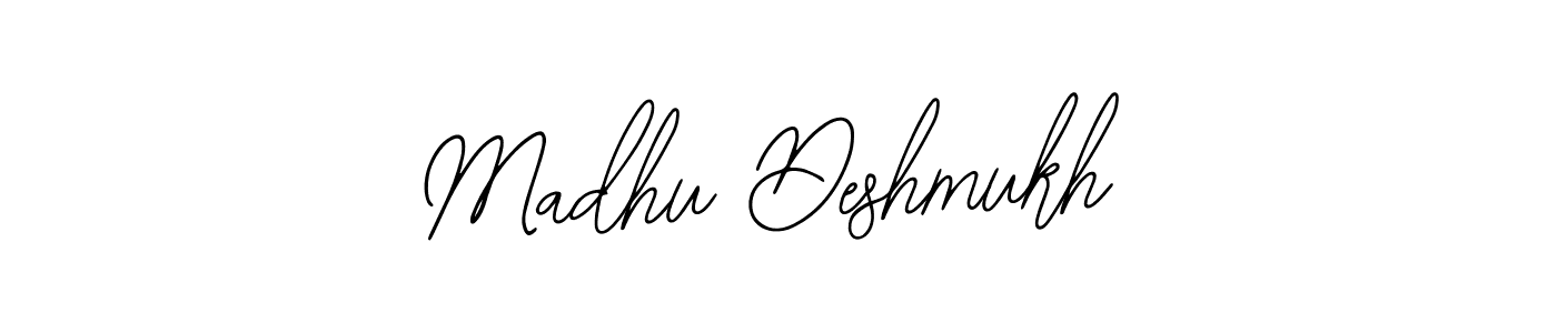 Make a beautiful signature design for name Madhu Deshmukh. With this signature (Bearetta-2O07w) style, you can create a handwritten signature for free. Madhu Deshmukh signature style 12 images and pictures png