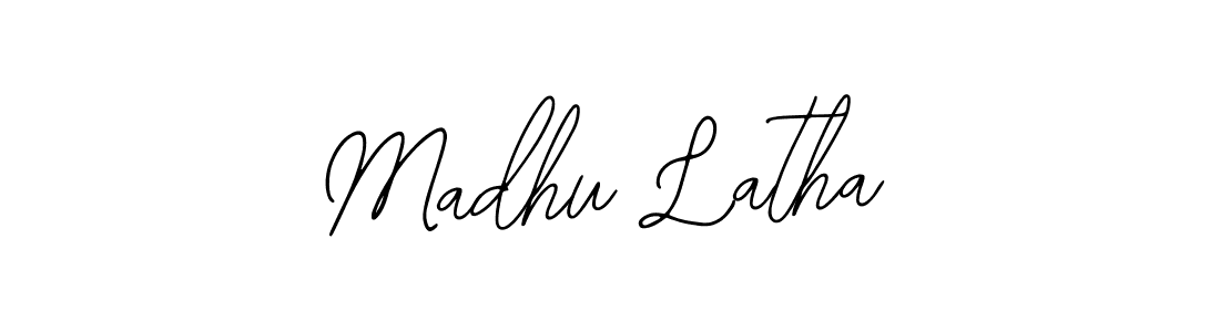 You should practise on your own different ways (Bearetta-2O07w) to write your name (Madhu Latha) in signature. don't let someone else do it for you. Madhu Latha signature style 12 images and pictures png