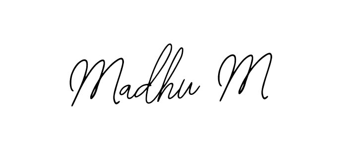 How to Draw Madhu M signature style? Bearetta-2O07w is a latest design signature styles for name Madhu M. Madhu M signature style 12 images and pictures png