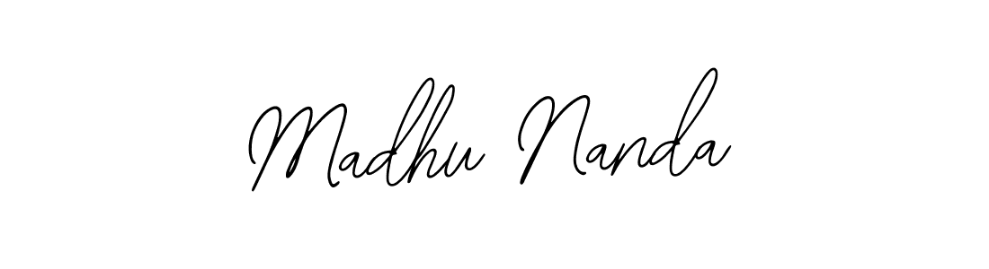 The best way (Bearetta-2O07w) to make a short signature is to pick only two or three words in your name. The name Madhu Nanda include a total of six letters. For converting this name. Madhu Nanda signature style 12 images and pictures png