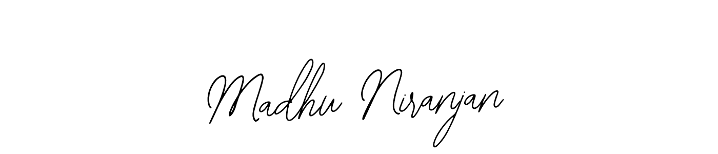 Use a signature maker to create a handwritten signature online. With this signature software, you can design (Bearetta-2O07w) your own signature for name Madhu Niranjan. Madhu Niranjan signature style 12 images and pictures png