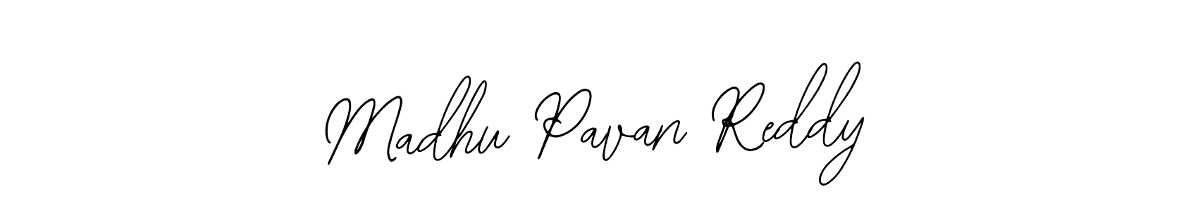 Create a beautiful signature design for name Madhu Pavan Reddy. With this signature (Bearetta-2O07w) fonts, you can make a handwritten signature for free. Madhu Pavan Reddy signature style 12 images and pictures png