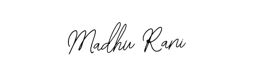 Also You can easily find your signature by using the search form. We will create Madhu Rani name handwritten signature images for you free of cost using Bearetta-2O07w sign style. Madhu Rani signature style 12 images and pictures png