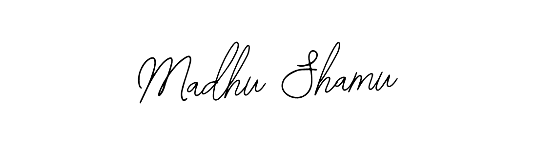 Madhu Shamu stylish signature style. Best Handwritten Sign (Bearetta-2O07w) for my name. Handwritten Signature Collection Ideas for my name Madhu Shamu. Madhu Shamu signature style 12 images and pictures png