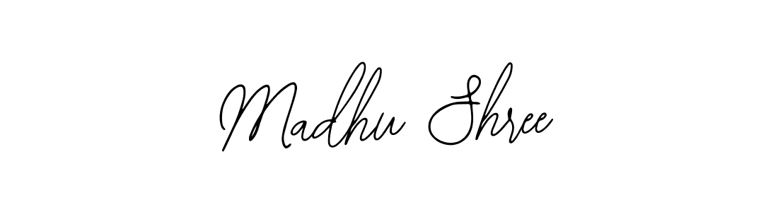 Similarly Bearetta-2O07w is the best handwritten signature design. Signature creator online .You can use it as an online autograph creator for name Madhu Shree. Madhu Shree signature style 12 images and pictures png