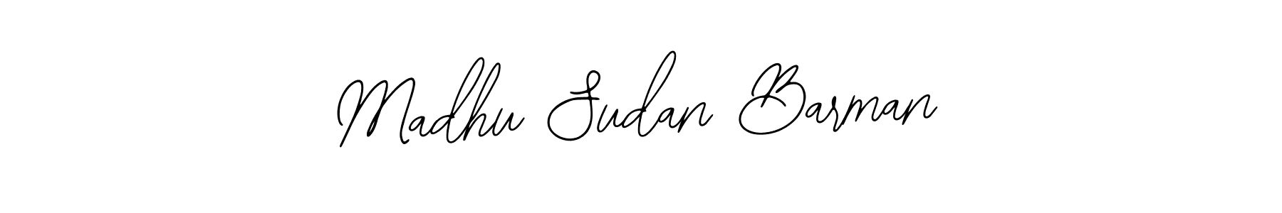 Use a signature maker to create a handwritten signature online. With this signature software, you can design (Bearetta-2O07w) your own signature for name Madhu Sudan Barman. Madhu Sudan Barman signature style 12 images and pictures png