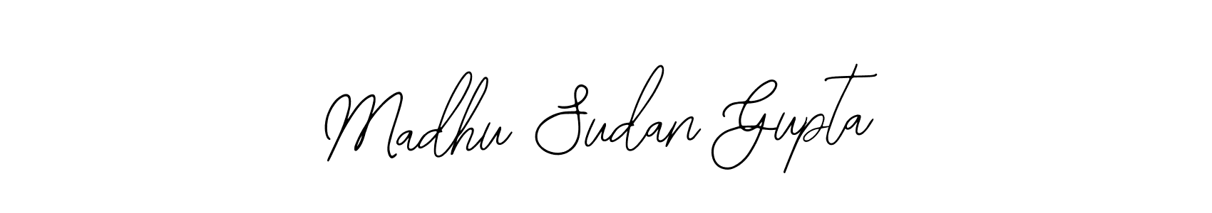 Create a beautiful signature design for name Madhu Sudan Gupta. With this signature (Bearetta-2O07w) fonts, you can make a handwritten signature for free. Madhu Sudan Gupta signature style 12 images and pictures png