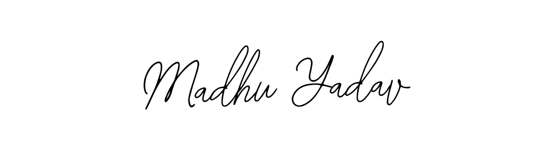 Design your own signature with our free online signature maker. With this signature software, you can create a handwritten (Bearetta-2O07w) signature for name Madhu Yadav. Madhu Yadav signature style 12 images and pictures png