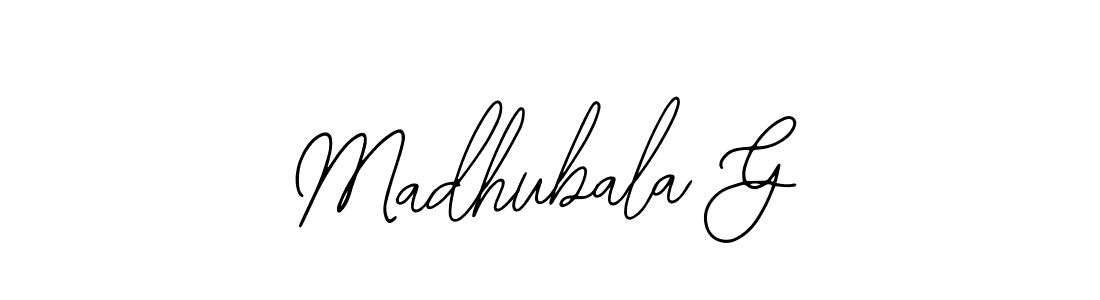 Also we have Madhubala G name is the best signature style. Create professional handwritten signature collection using Bearetta-2O07w autograph style. Madhubala G signature style 12 images and pictures png