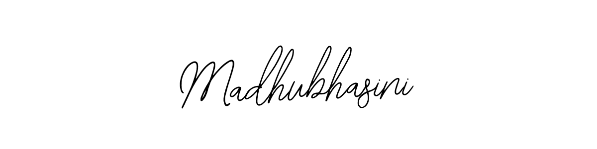 Use a signature maker to create a handwritten signature online. With this signature software, you can design (Bearetta-2O07w) your own signature for name Madhubhasini. Madhubhasini signature style 12 images and pictures png