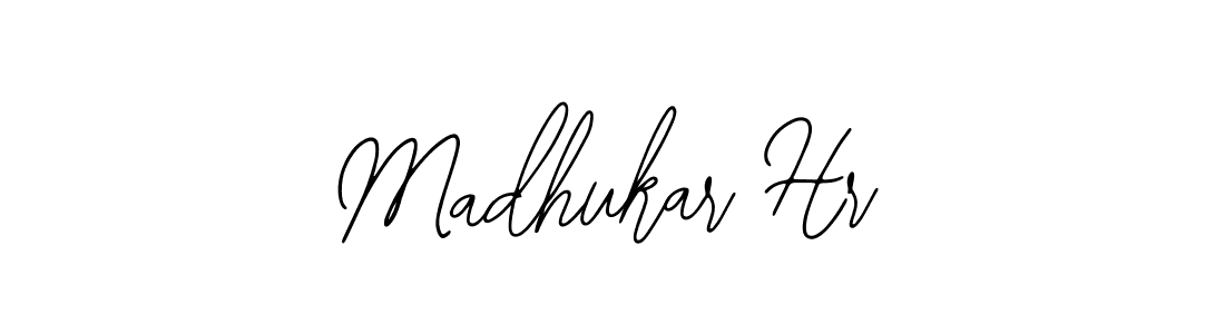 Use a signature maker to create a handwritten signature online. With this signature software, you can design (Bearetta-2O07w) your own signature for name Madhukar Hr. Madhukar Hr signature style 12 images and pictures png