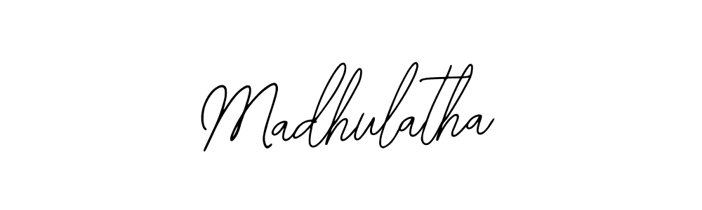 Also we have Madhulatha name is the best signature style. Create professional handwritten signature collection using Bearetta-2O07w autograph style. Madhulatha signature style 12 images and pictures png