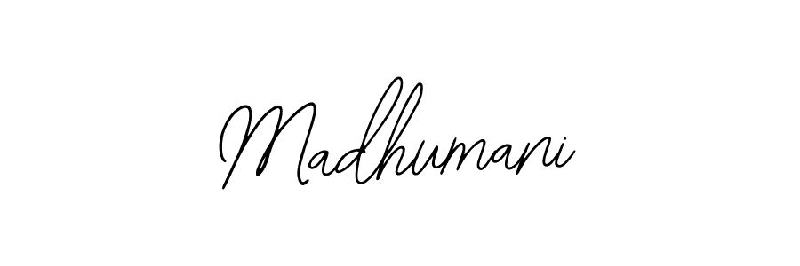 How to make Madhumani signature? Bearetta-2O07w is a professional autograph style. Create handwritten signature for Madhumani name. Madhumani signature style 12 images and pictures png