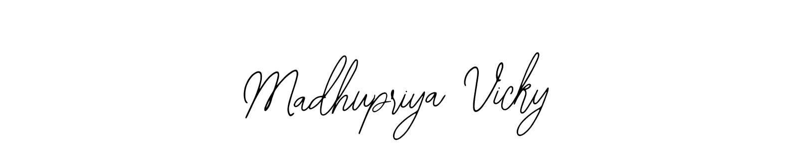 Make a beautiful signature design for name Madhupriya Vicky. Use this online signature maker to create a handwritten signature for free. Madhupriya Vicky signature style 12 images and pictures png