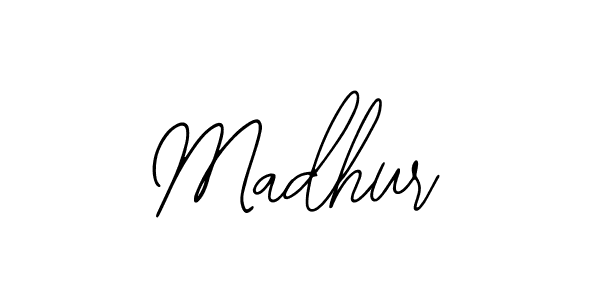 Design your own signature with our free online signature maker. With this signature software, you can create a handwritten (Bearetta-2O07w) signature for name Madhur. Madhur signature style 12 images and pictures png