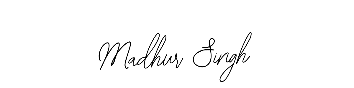 Use a signature maker to create a handwritten signature online. With this signature software, you can design (Bearetta-2O07w) your own signature for name Madhur Singh. Madhur Singh signature style 12 images and pictures png