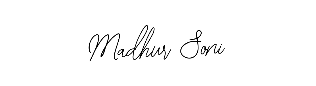Madhur Soni stylish signature style. Best Handwritten Sign (Bearetta-2O07w) for my name. Handwritten Signature Collection Ideas for my name Madhur Soni. Madhur Soni signature style 12 images and pictures png