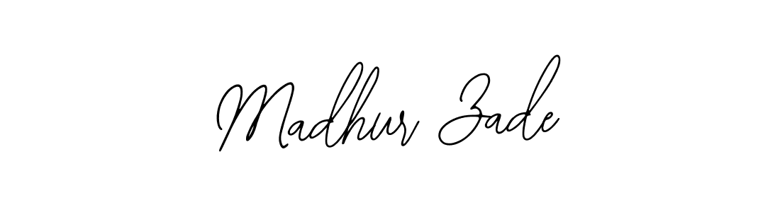 How to make Madhur Zade name signature. Use Bearetta-2O07w style for creating short signs online. This is the latest handwritten sign. Madhur Zade signature style 12 images and pictures png