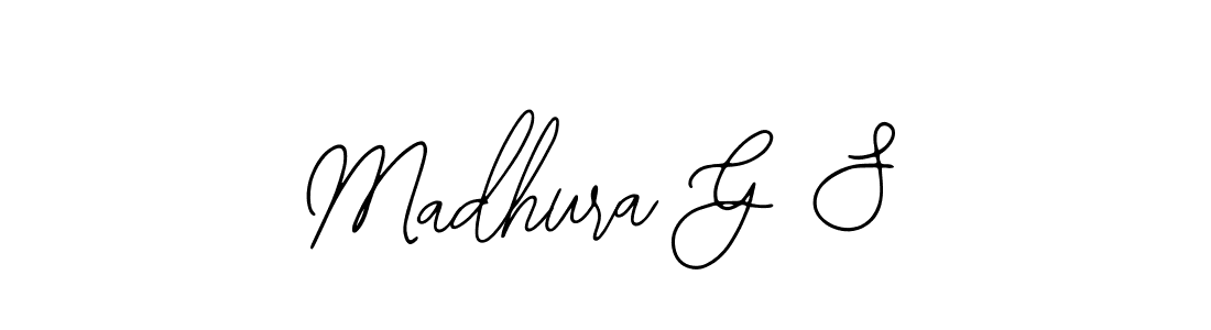Design your own signature with our free online signature maker. With this signature software, you can create a handwritten (Bearetta-2O07w) signature for name Madhura G S. Madhura G S signature style 12 images and pictures png
