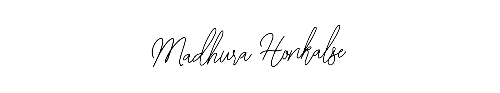 You should practise on your own different ways (Bearetta-2O07w) to write your name (Madhura Honkalse) in signature. don't let someone else do it for you. Madhura Honkalse signature style 12 images and pictures png