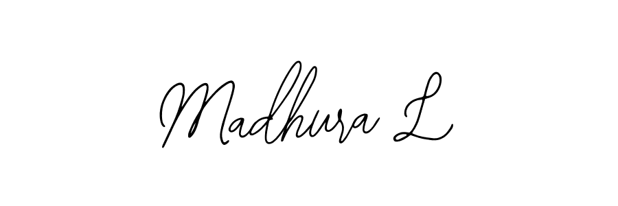 Also we have Madhura L name is the best signature style. Create professional handwritten signature collection using Bearetta-2O07w autograph style. Madhura L signature style 12 images and pictures png