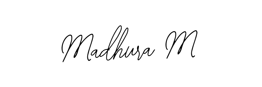 It looks lik you need a new signature style for name Madhura M. Design unique handwritten (Bearetta-2O07w) signature with our free signature maker in just a few clicks. Madhura M signature style 12 images and pictures png