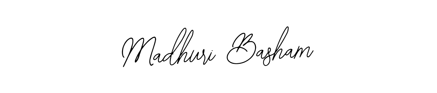 The best way (Bearetta-2O07w) to make a short signature is to pick only two or three words in your name. The name Madhuri Basham include a total of six letters. For converting this name. Madhuri Basham signature style 12 images and pictures png