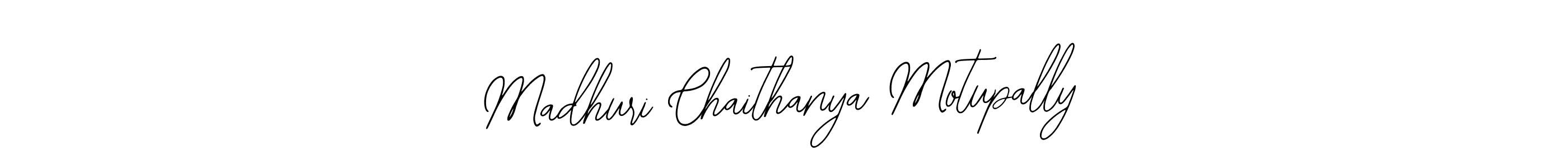 if you are searching for the best signature style for your name Madhuri Chaithanya Motupally. so please give up your signature search. here we have designed multiple signature styles  using Bearetta-2O07w. Madhuri Chaithanya Motupally signature style 12 images and pictures png