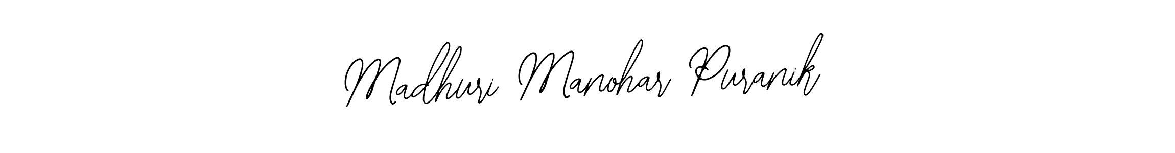 How to Draw Madhuri Manohar Puranik signature style? Bearetta-2O07w is a latest design signature styles for name Madhuri Manohar Puranik. Madhuri Manohar Puranik signature style 12 images and pictures png