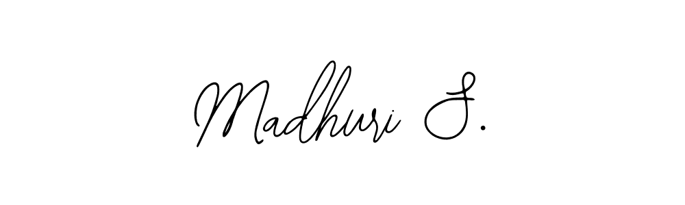 Also You can easily find your signature by using the search form. We will create Madhuri S. name handwritten signature images for you free of cost using Bearetta-2O07w sign style. Madhuri S. signature style 12 images and pictures png