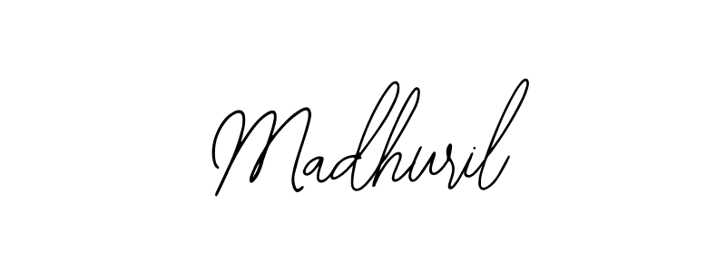 How to make Madhuril name signature. Use Bearetta-2O07w style for creating short signs online. This is the latest handwritten sign. Madhuril signature style 12 images and pictures png