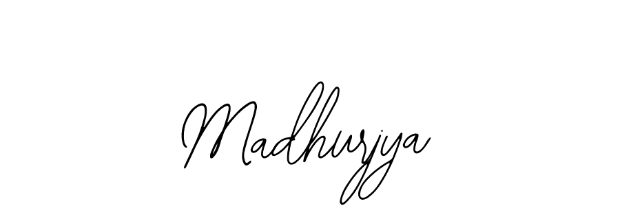 How to make Madhurjya name signature. Use Bearetta-2O07w style for creating short signs online. This is the latest handwritten sign. Madhurjya signature style 12 images and pictures png