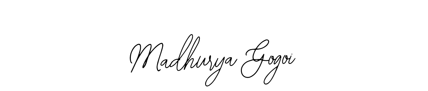 Also we have Madhurya Gogoi name is the best signature style. Create professional handwritten signature collection using Bearetta-2O07w autograph style. Madhurya Gogoi signature style 12 images and pictures png