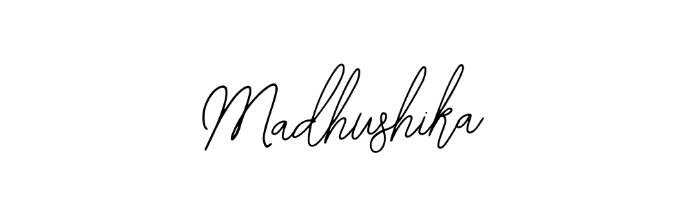 You should practise on your own different ways (Bearetta-2O07w) to write your name (Madhushika) in signature. don't let someone else do it for you. Madhushika signature style 12 images and pictures png