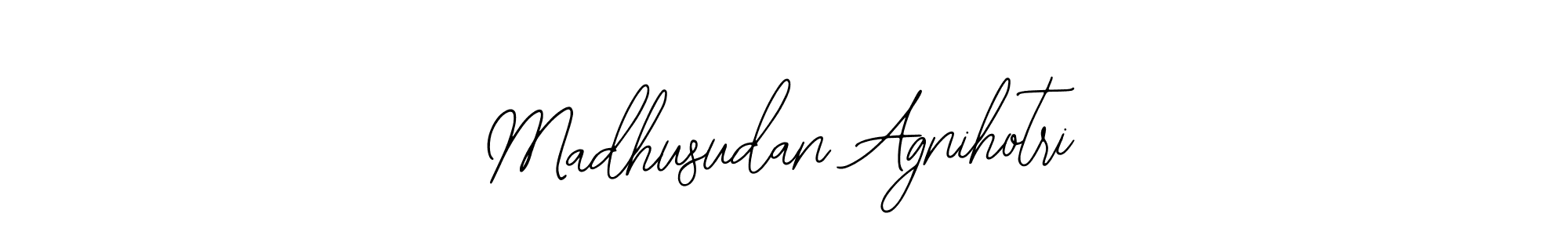 Design your own signature with our free online signature maker. With this signature software, you can create a handwritten (Bearetta-2O07w) signature for name Madhusudan Agnihotri. Madhusudan Agnihotri signature style 12 images and pictures png