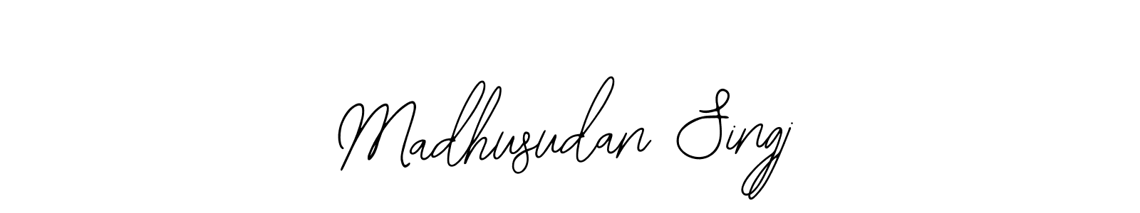 Make a beautiful signature design for name Madhusudan Singj. With this signature (Bearetta-2O07w) style, you can create a handwritten signature for free. Madhusudan Singj signature style 12 images and pictures png