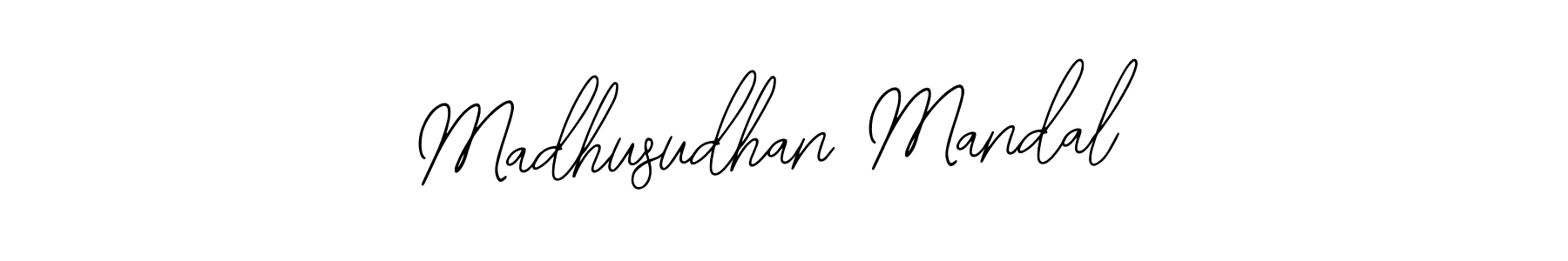 Use a signature maker to create a handwritten signature online. With this signature software, you can design (Bearetta-2O07w) your own signature for name Madhusudhan Mandal. Madhusudhan Mandal signature style 12 images and pictures png